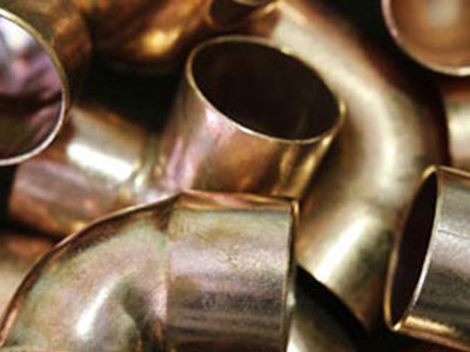 Penstan plumbing & Heating Supply Alottona PA closeup of copper elbow plumbing fittings